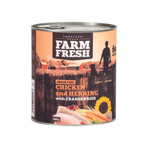 Topstein Farm Fresh Chicken and Herring with Cranberries 800g