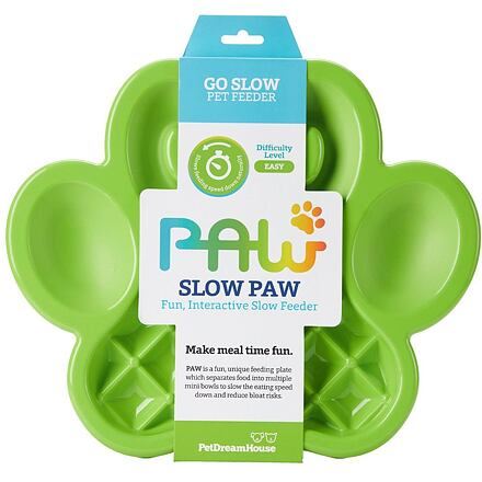 PetDreamHouse zpomalovací miska Paw Slow Feeder – zelená